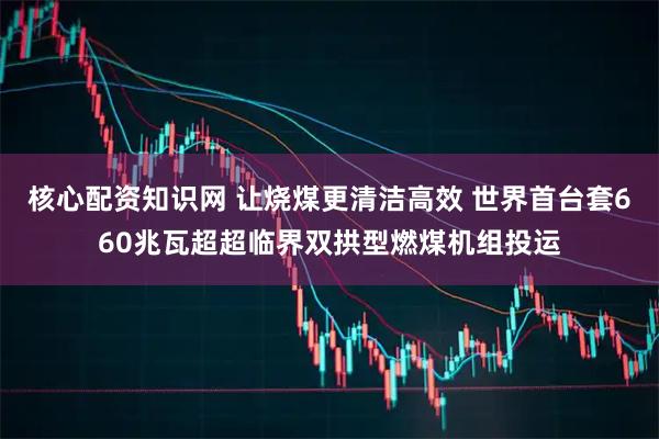 核心配资知识网 让烧煤更清洁高效 世界首台套660兆瓦超超临界双拱型燃煤机组投运
