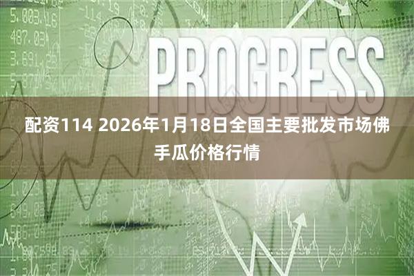 配资114 2026年1月18日全国主要批发市场佛手瓜价格行情